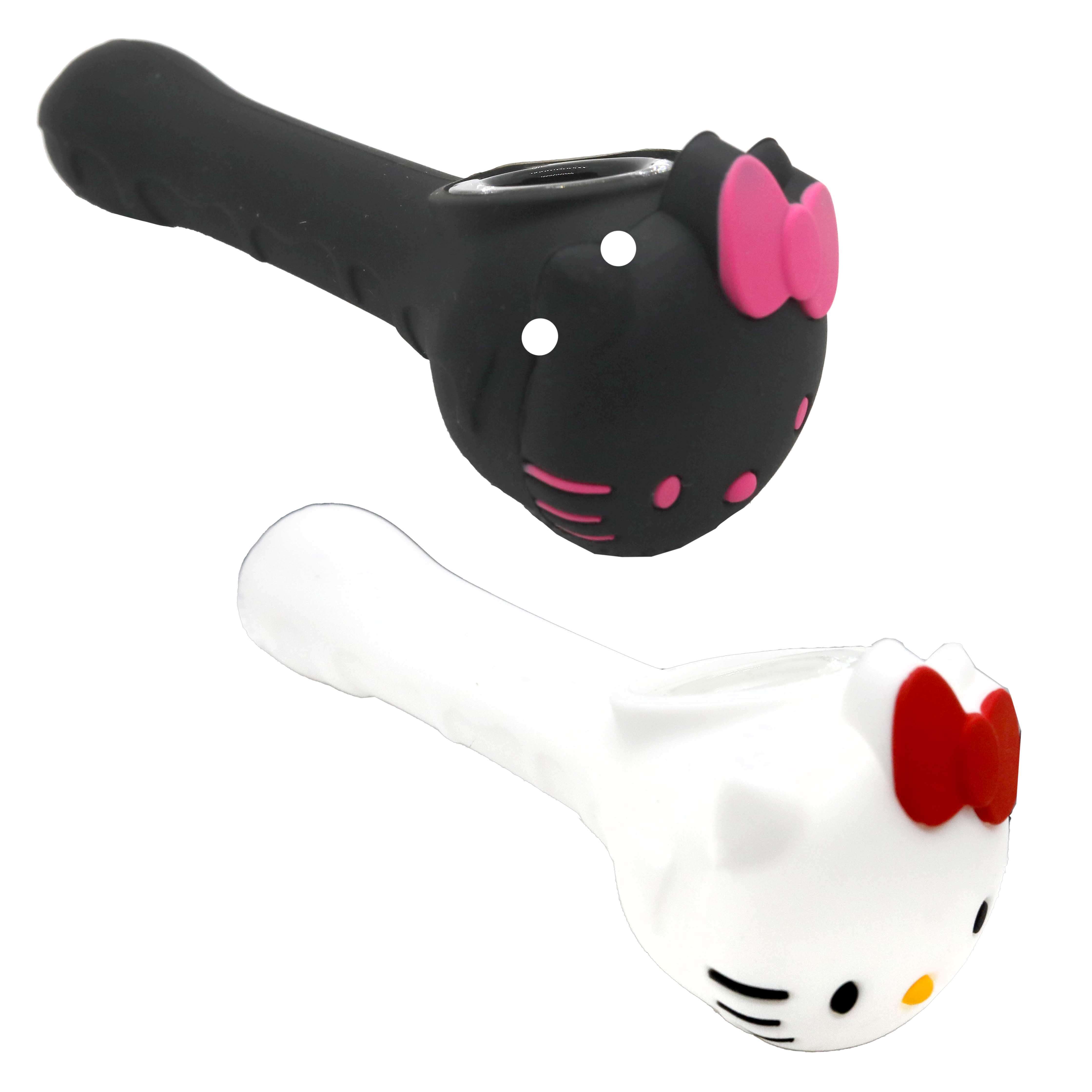 Dripping Cat Silicone Handpipe (SL-5039) | 3.5 inch | Assorted Colors product image
